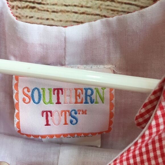 SOUTHERN TOTS SMOCKED CHRISTMAS ROMPER - Picture 2 of 6